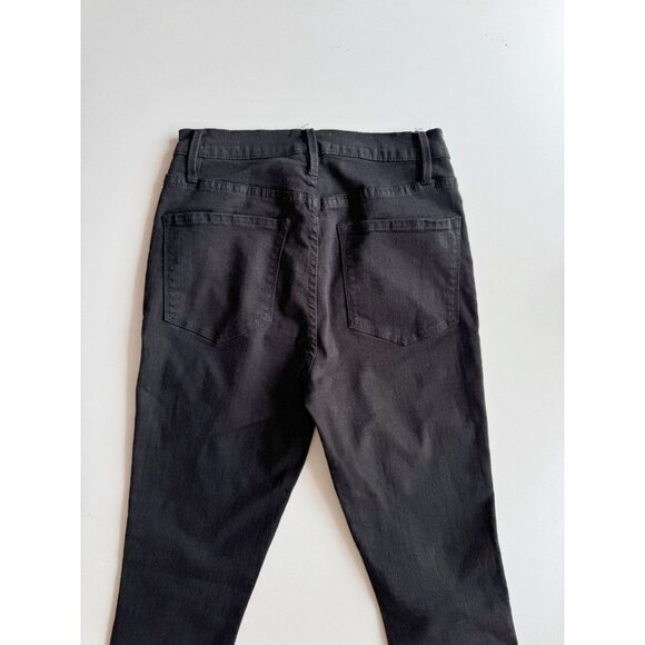 FRAME Ali Noir Black High Rise Skinny Cigarette Jeans, Size 27 - Picture 9 of 14